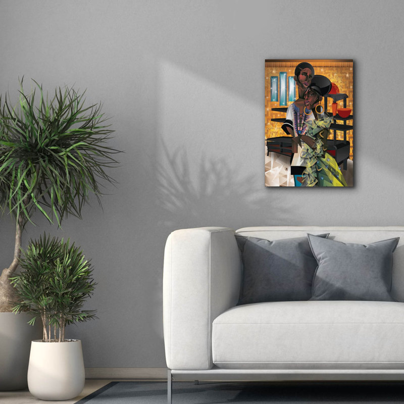 «Do You Love What You Feel» par Jaleel Campbell, art mural sur toile, H 26 po x l 18 po x P 0,75 po