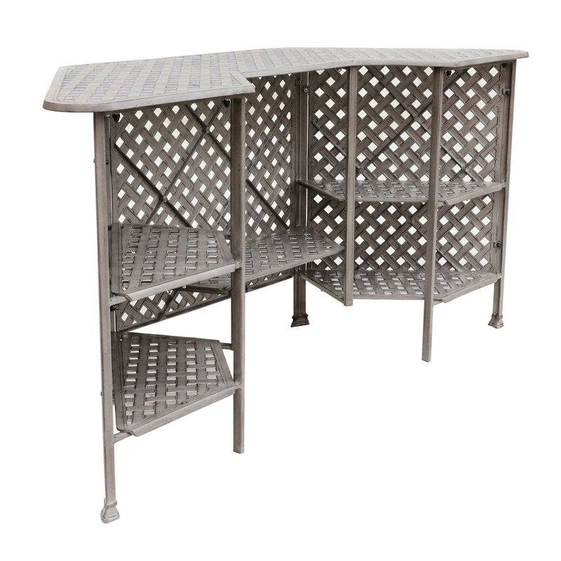 Table de bar d'extérieur Wui Specialty L 30,5 po x l 82,5 po