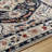 Rectangle Demeko Oriental Machine Woven Polyester/Polypropylene Area Rug in Black-844543829
