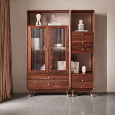 Japanese style all solid wood bookcase