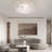 Modern Petal Ceiling Light, 3-Color LED Flush Mount Fixture for Bedroom, Living Room & Dining Room