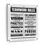 «Teamwork Rules» sur impression sur toile-1355336767