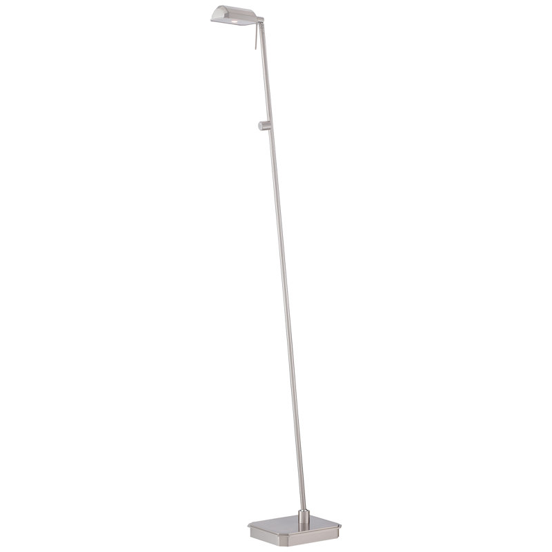 50.5'' LED Task Floor Lamp, Brushed Nickel