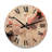 Distant Clouds Abricot Crush Infusion III - Abstract Shapes Oversized Wood Wall Clock-438254504