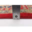 Tapis rouge en laine noué à la main de conception unique 8 pi 11 po x 11 pi 10 po New Age Rakel