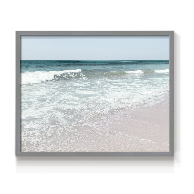 «Shoreline Pleasure», reproduction encadrée, Gris, H 16 po x l 20 po