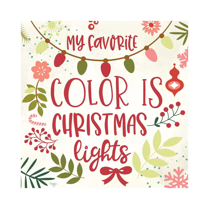 My Favorite Colour by Mollie B. - 1 Piece Wrapped Canvas Wall Art, 45.72 cm H x 45.72 cm W x 3.175 cm D