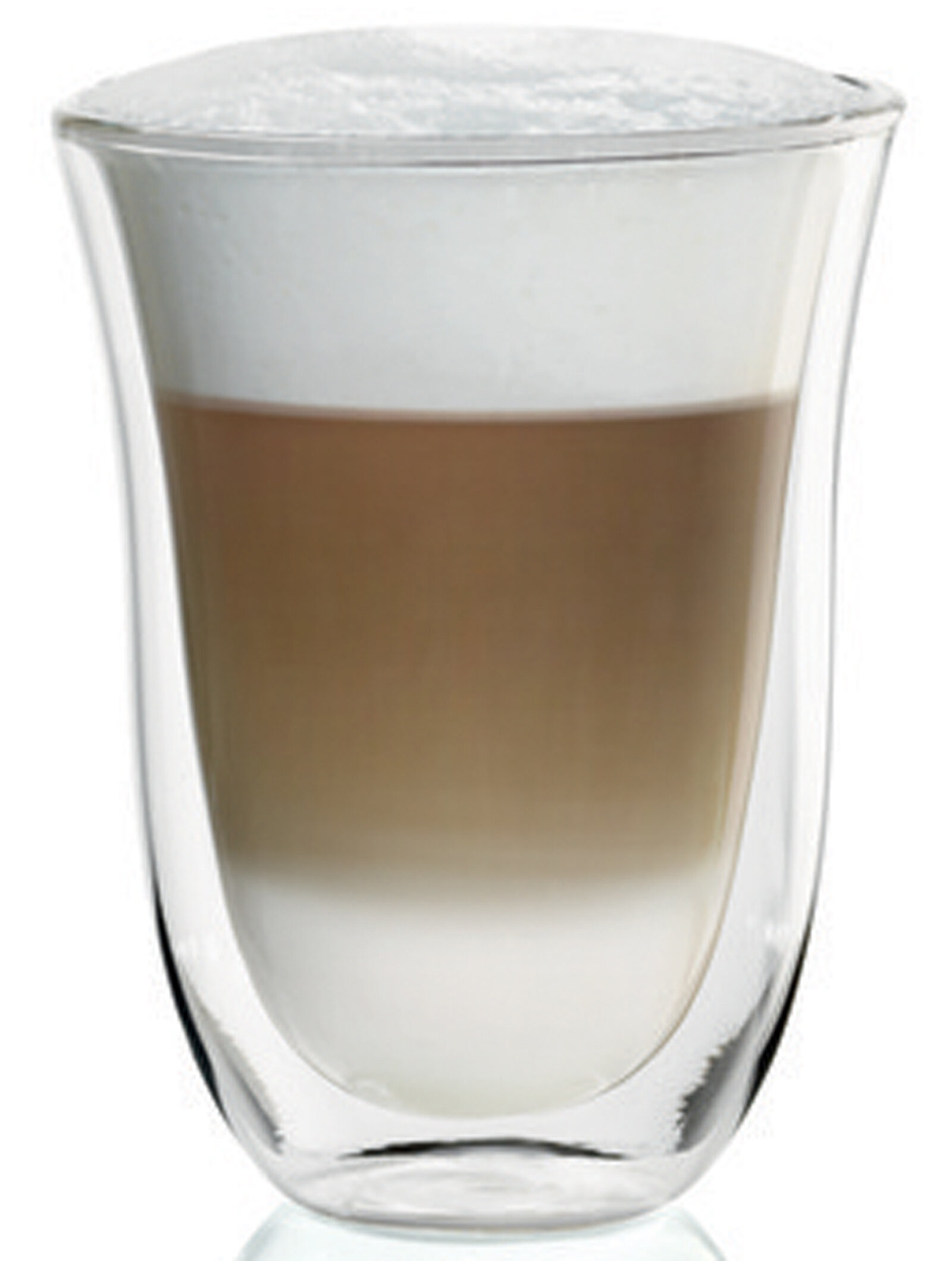 Lot de 2 verres double paroi Delonghi pour latte macchiato.