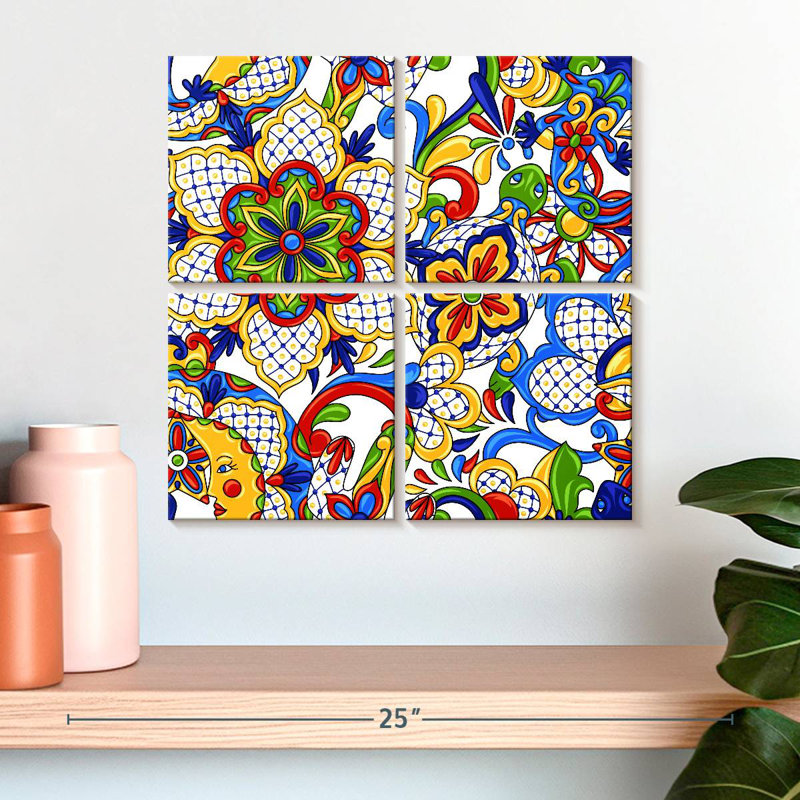 Fleurs de Kerner Talavera audacieuses Kerner, H 18 po x l 18 po