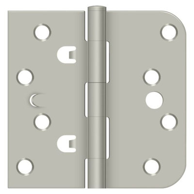 Charnière Deltana DE44058TT15 en nickel brossé 4 po x 4 po x 5/8 po x PQ