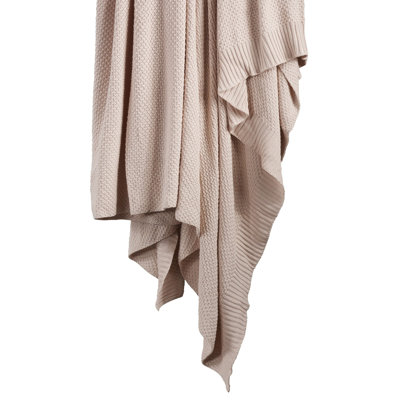 Cotton Knit Throw Blanket