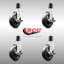 Ensemble de roulettes en caoutchouc dur-92141773