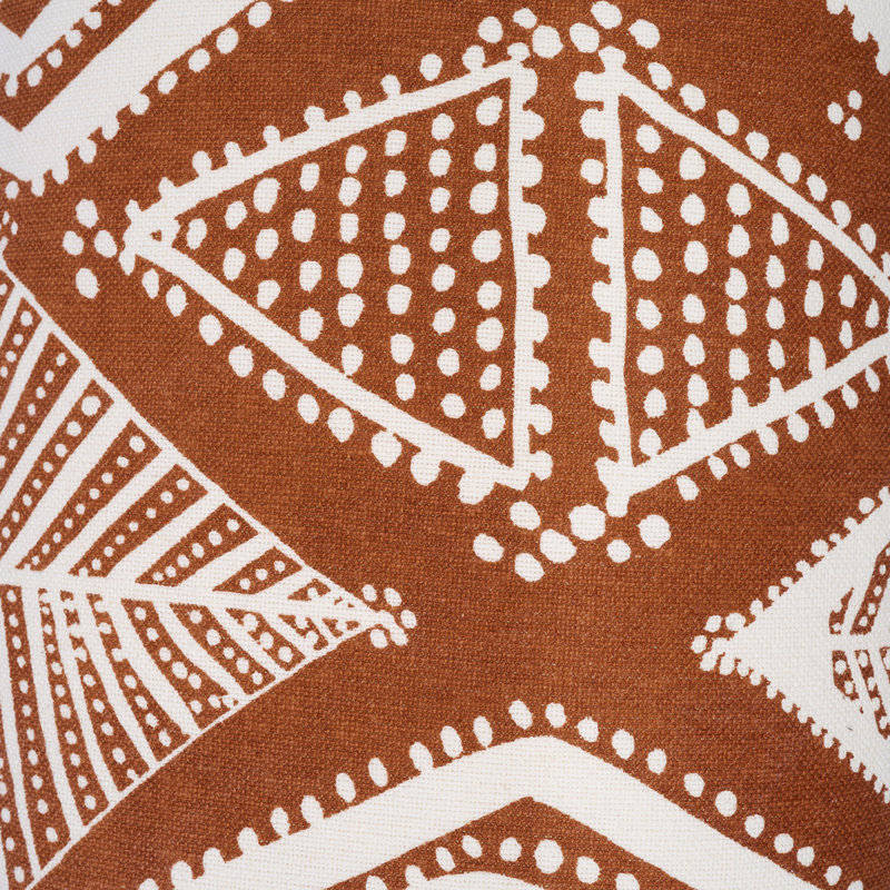 Coussin Meachie Artisan Mirage, Terre cuite / arabesque