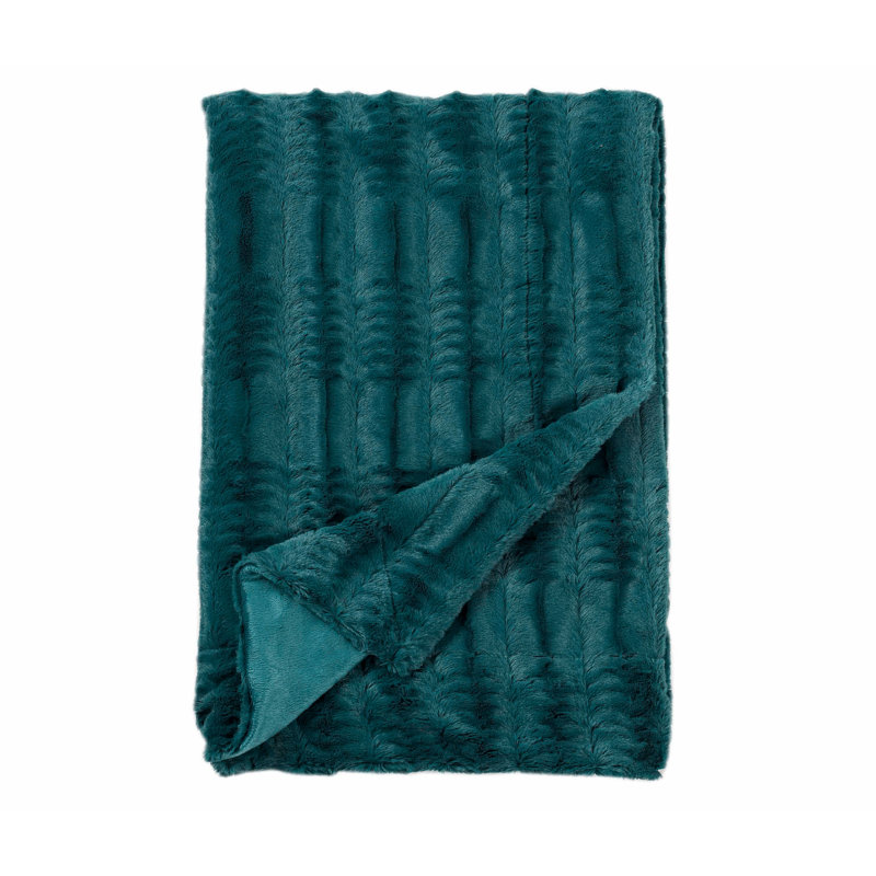 Jeté en relief Reynolds, Bleu sarcelle