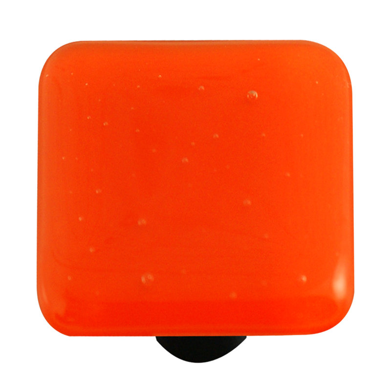 Poignée carrée de 1 1/2 po Solids, Noir, Orange
