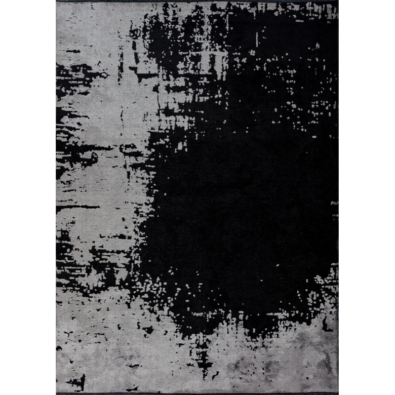 Tapis noir / gris Rapture, Rectangle 7 pi 10 po x 11 pi 2 po