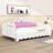 Extendable Twin Daybed with Headboard and LED Frame in Solid MDF-667741946
