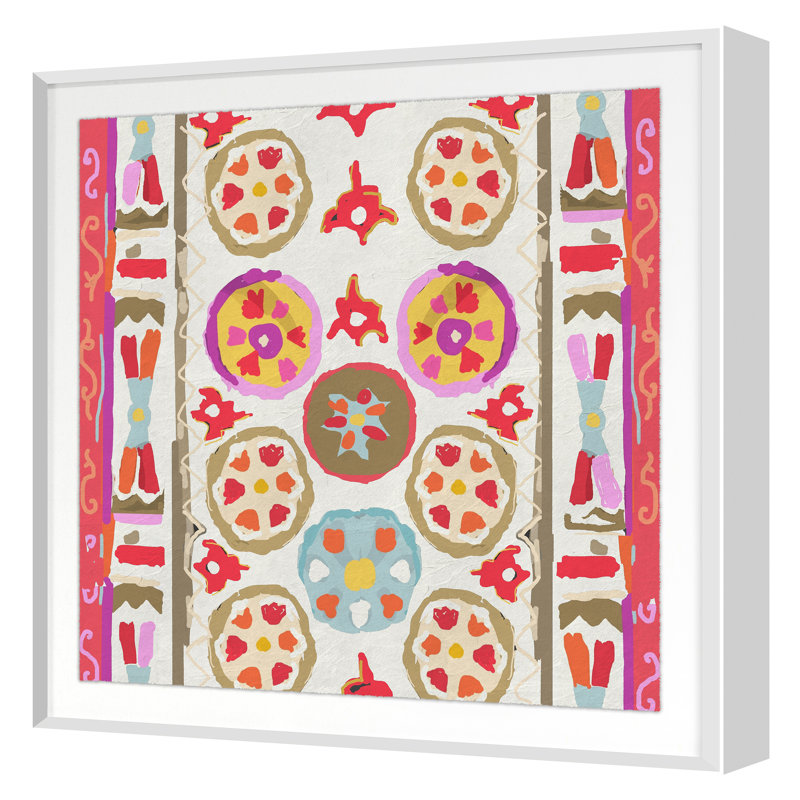 Tribal Cream by Gibson, Dana, White Single Picture Framed