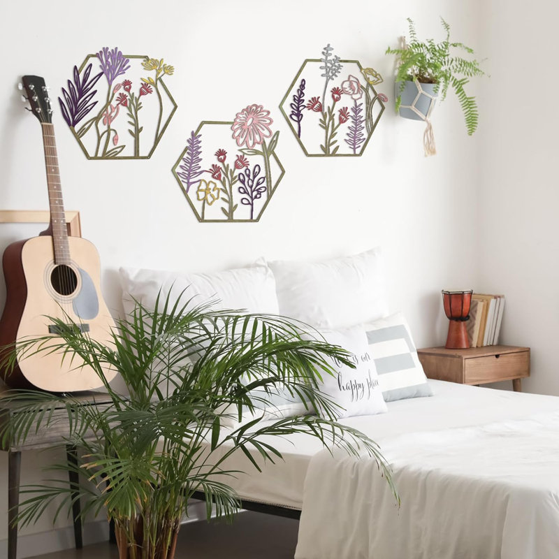 Metal Floral Wall Decoration