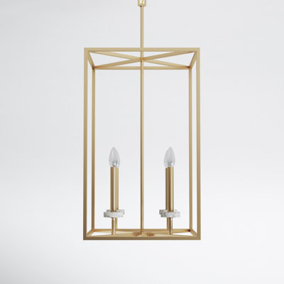 Perth 4 - Light Metal Dimmable Chandelier