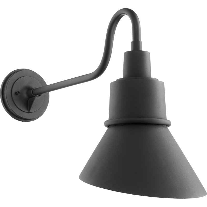 Markeith Ceramic Wall Light, Noir, 13.75" H x 7.5" W x 14.75" D