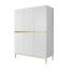 Alidia 3 Door Manufactured Wood Wardrobe-140047598