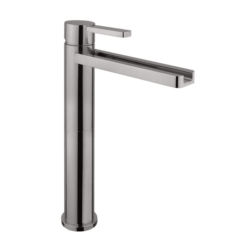 Capri Single Hole Bathroom Faucet, Polished Nickel
