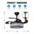 42'' Crystal Ceiling Fan With Remote Kit