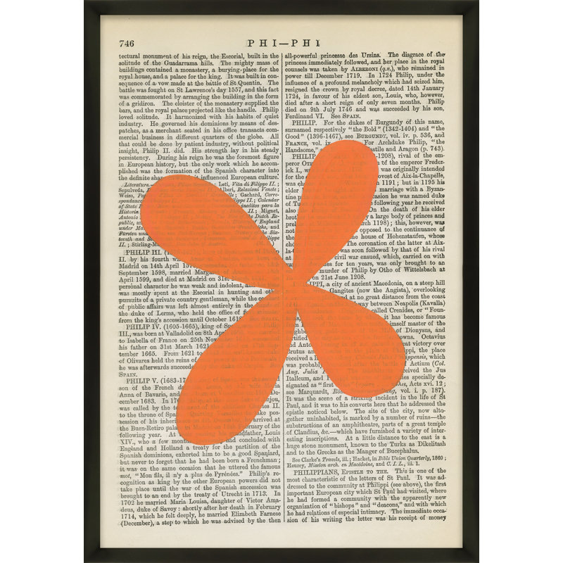 PHI-PHI Print by Michela Sorrentino, Black Wood, 25" H x 18" W x 1.25" D