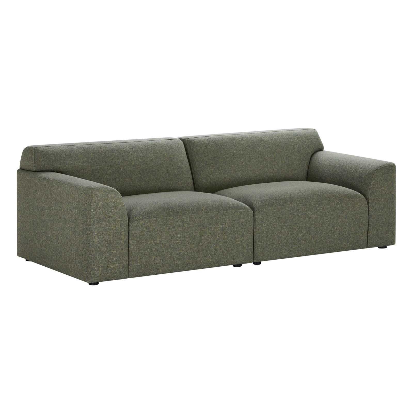  Morell 2-Piece 93" Upholstered Modular Sofa, Nathan Hemp Tweed