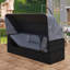 Lit de jour d'extérieur rectangulaire pour patio avec auvent rétractable-1620699138