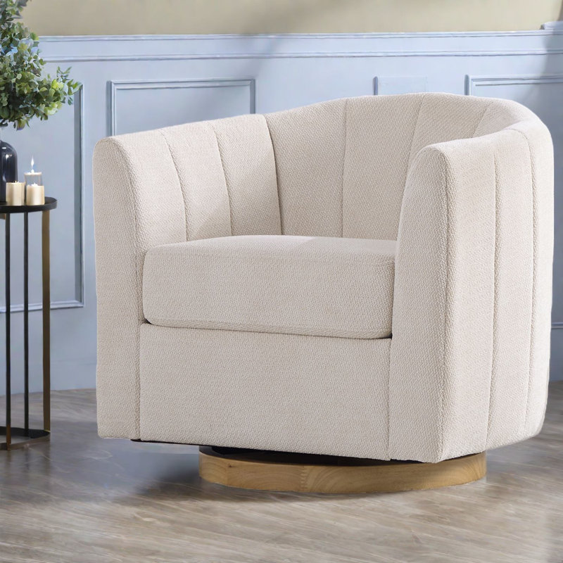 Chaises d'appoint pivotantes avec rangement, base en bois de chenille, chaise de maison moderne