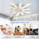 70cm 7 - Blade LED Dimmable Ceiling Fan with Remote Control and Light Kit Included