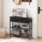 29.5" Small Console Table with Drawers and Shelves-1697946806