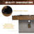 Barrington Billiards 8' Urban Slate-Tech Drop Pocket Table with Cover, Pool Ball and Cue Stick Set