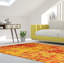 Tapis unique en soie noué à la main nouvel âge or 5 pi 1 po x 8 pi