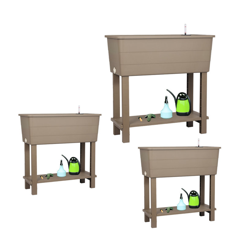 Malysha Elevated Planter, Coffee