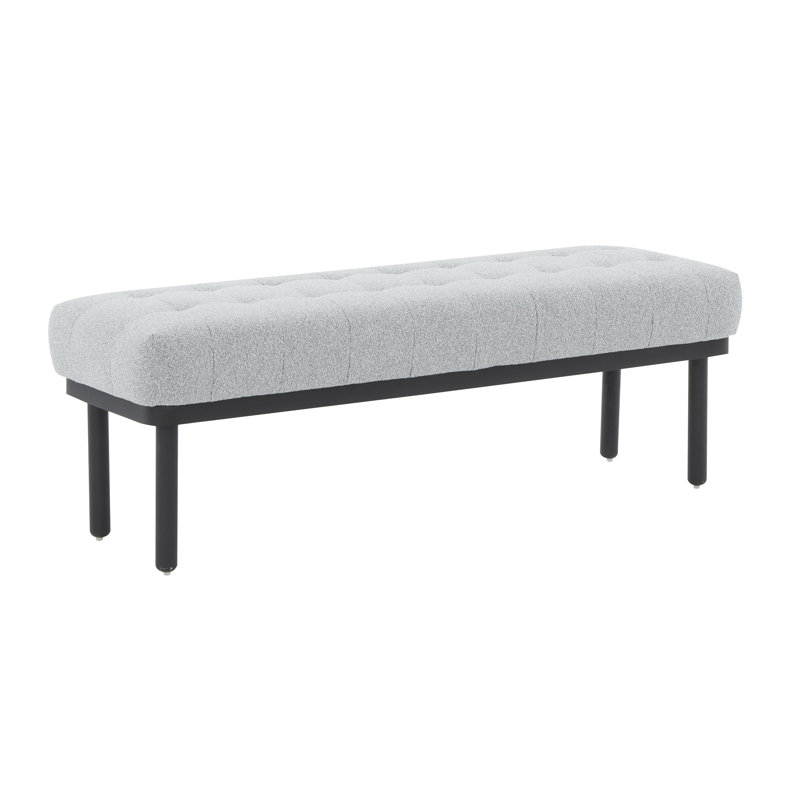 Ayotte Olivia Boucle Bench, Gray