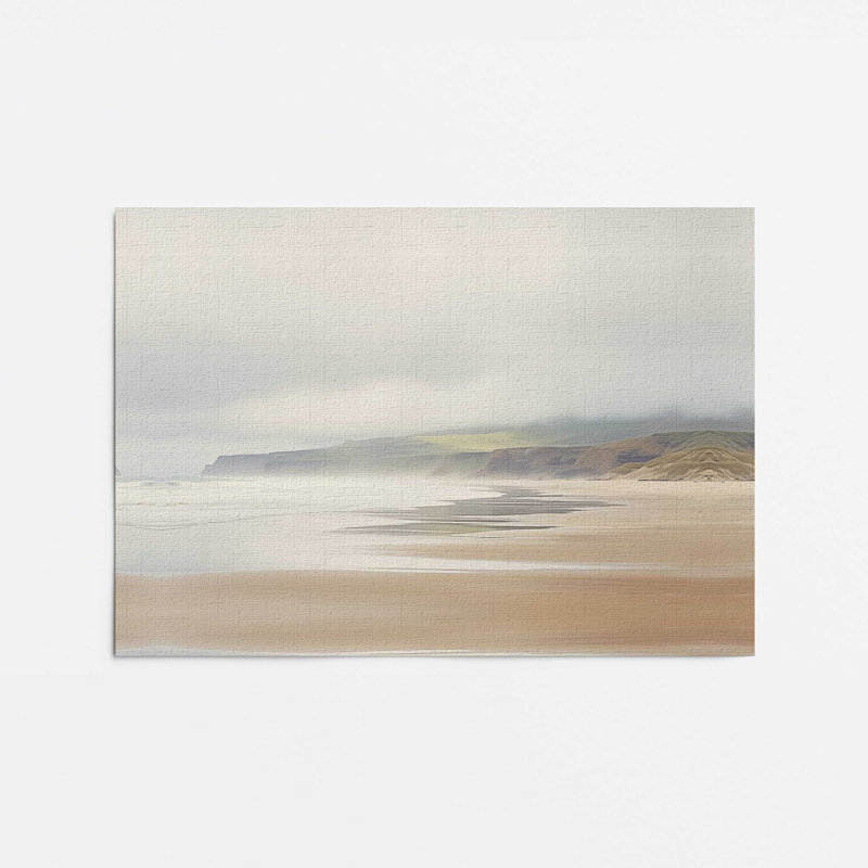 Impression sur toile Misty Shores, H 8 po x l 12 po, Toile tendue, 1