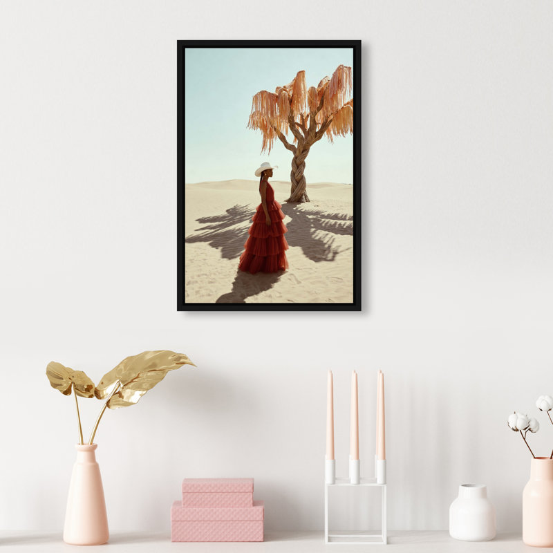 Cowgirl Couture Print by Oliver Gal, 11"H x 16"W, Black Floater Frame