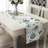Delyth Handmade Floral Table Runner Jaco Blue Polyester Dining Table Runner for Luxurious Table Decor