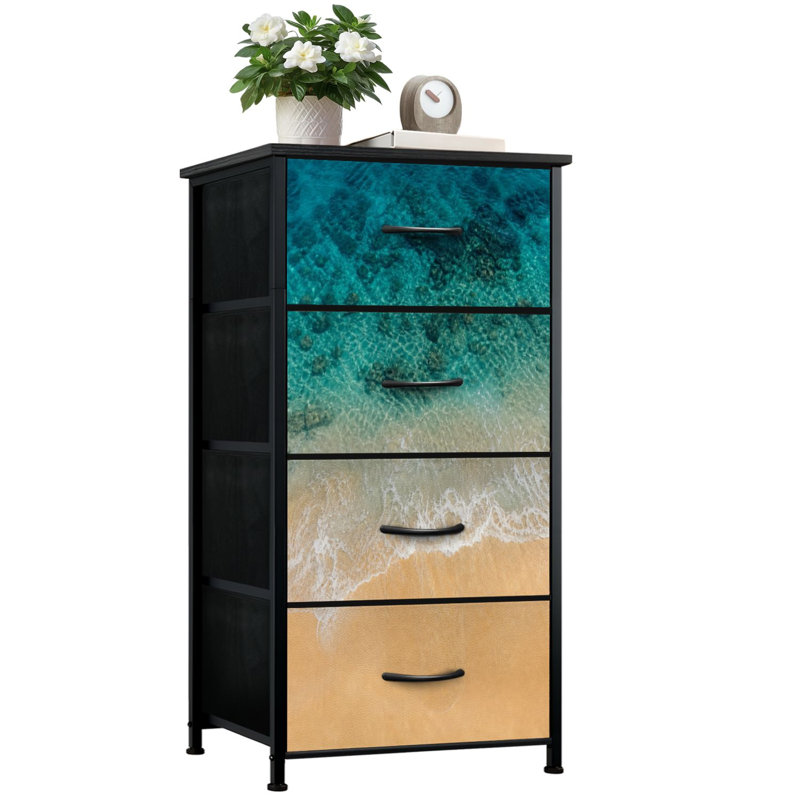 Commode à 4 tiroirs avec rangement vertical