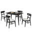 Une table et 4 chaises rembourrées-1128252355-1128252358-1128252357