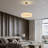 23.6" 10-Light Round Alabaster Kitchen Island  Gold Chandeliers(Bulbs Included)-1840111994-1840111993