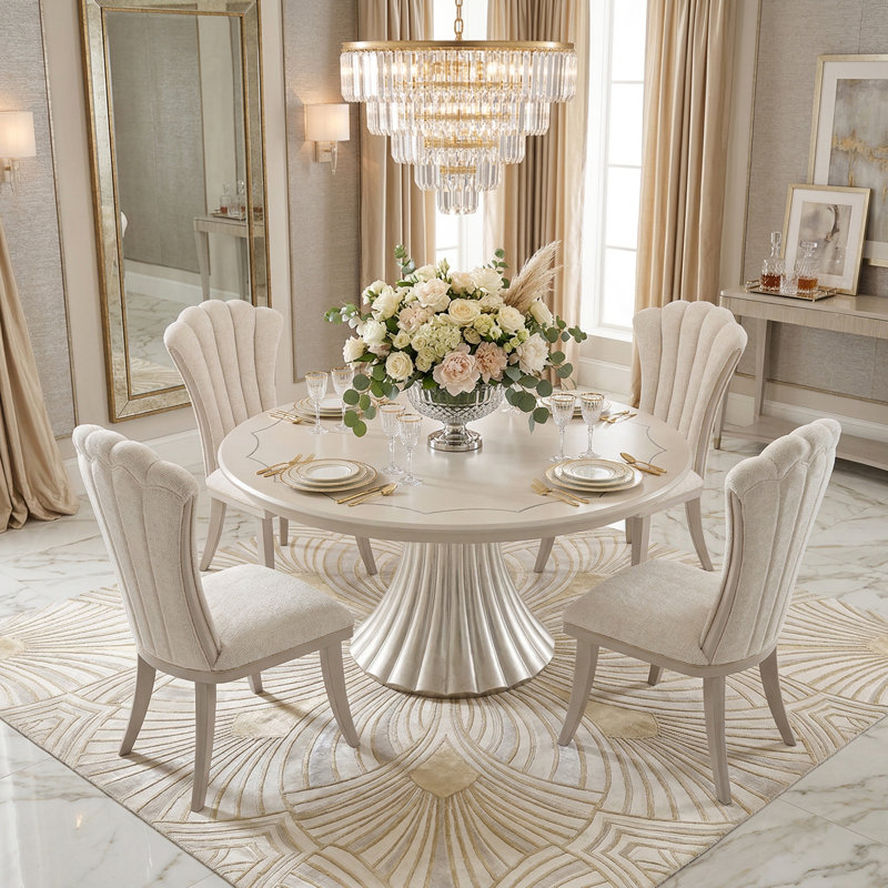 Fantosini Silver 5-piece Dining Room Set