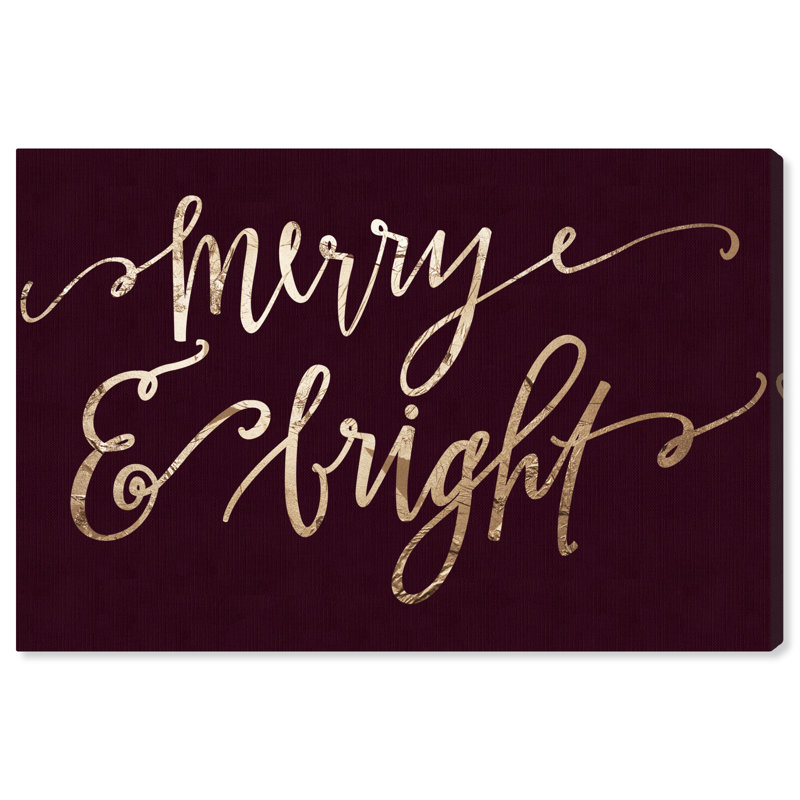 «Merry And Bright Plum», peinture sur toile, H 30 po x l 45 po x P 1,5 po