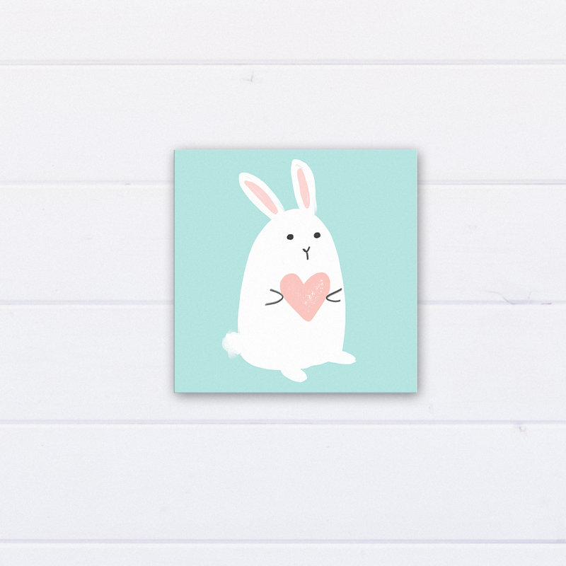 « love lapin », art sur toile