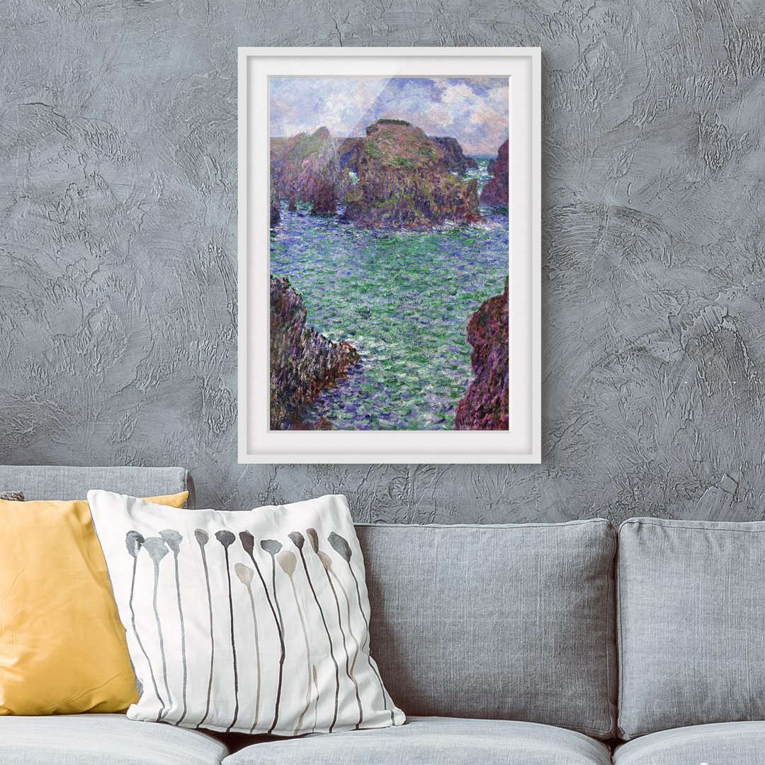 Gerahmtes Poster Port Goulphar von Claude Monet