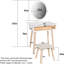 Foote Dressing Table with Mirror