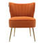 Dominique Velvet Wingback Chair-331997856